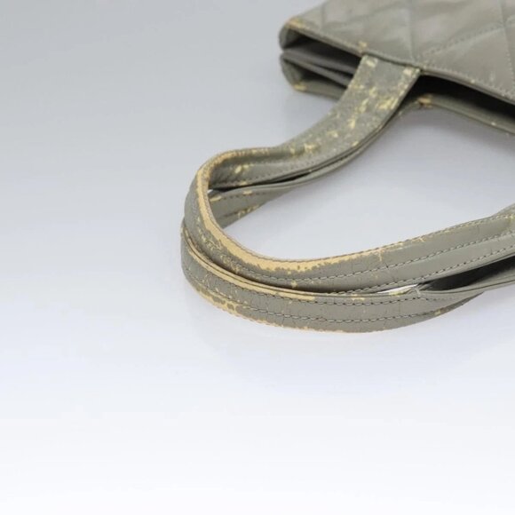 CHANEL Tote Bag Patent leather Gray CC Auth - Picture 6 of 15